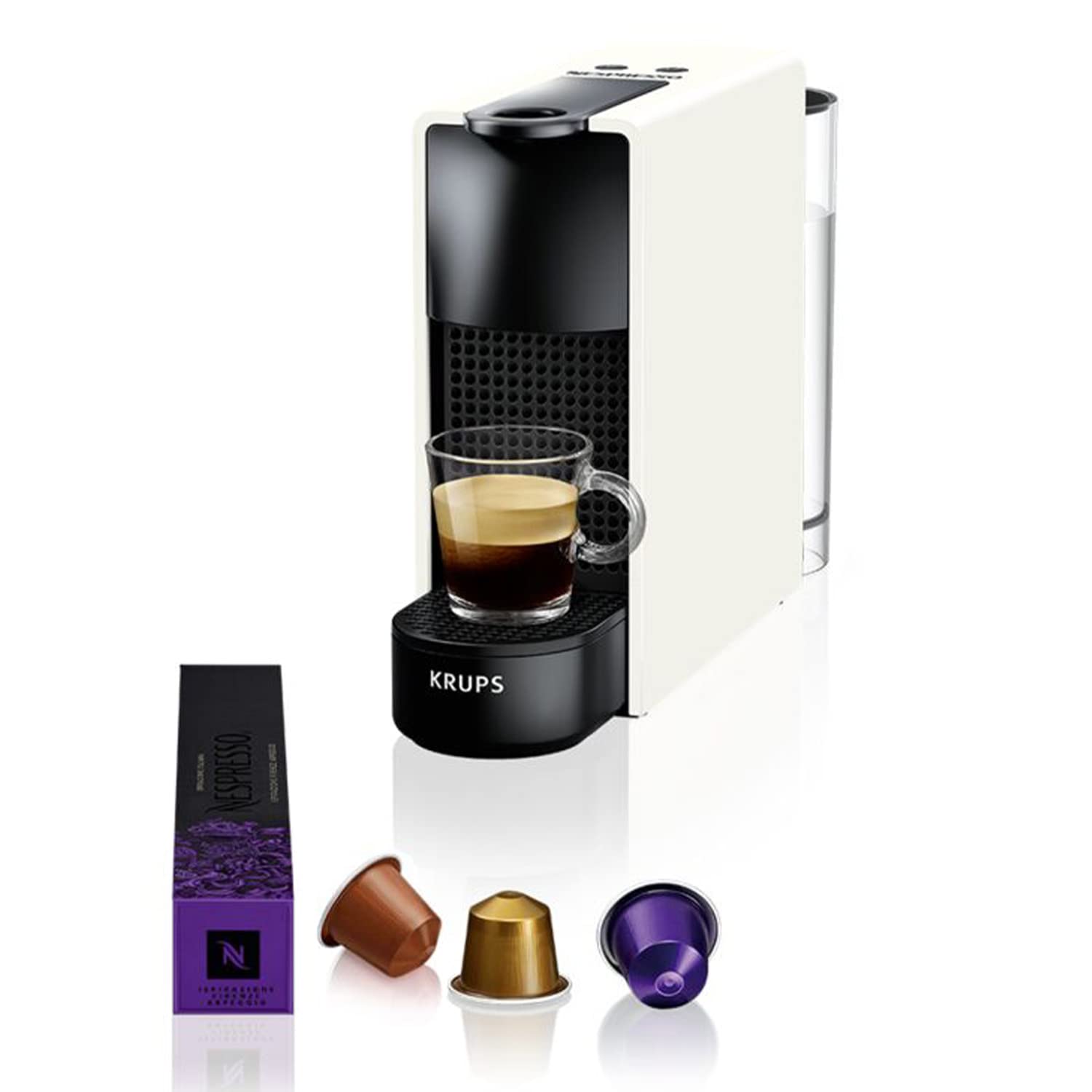 Zarevo Essenza Mini Blanche – Cafetière à Capsules Compacte
