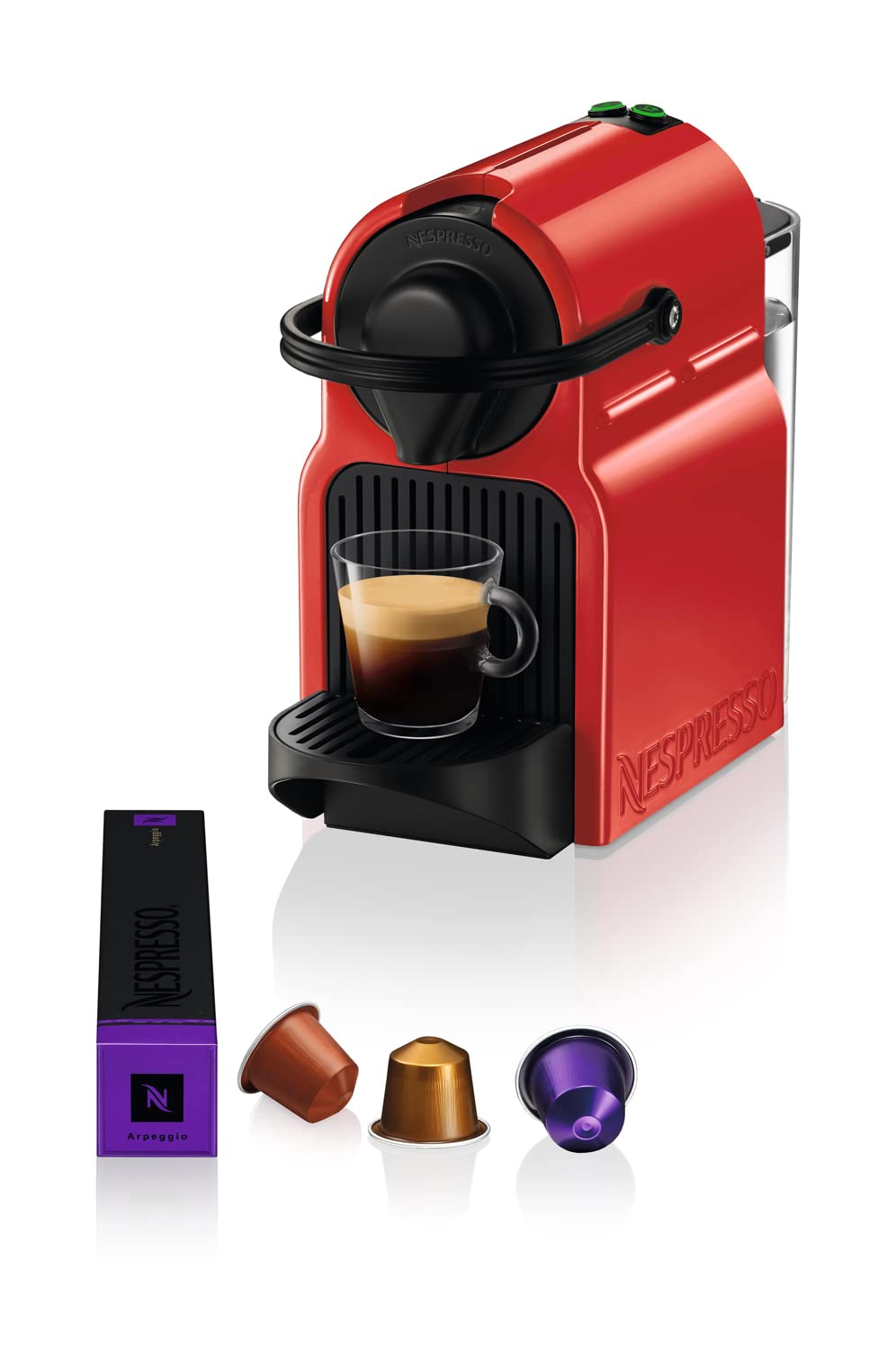 Zarevo Inissia Rouge Rubis – Machine à Café à Capsules, Réservoir 0,7 L